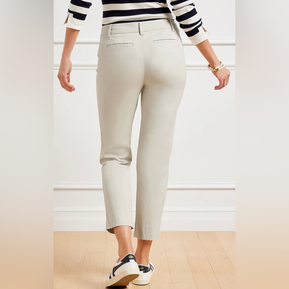Talbots Perfect Crop Pant Curvy Fit Navy Blue Size 12P - Picture 2 of 10